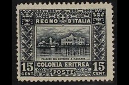 ERITREA  1910 15c Slate Government Palace, Perf 13½ (Sass 36, SG 36), Fine Mint. For More Images, Please Visit Http://ww - Andere & Zonder Classificatie