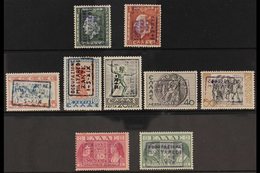 ITALIAN OCCUPATION OF ZANTE  1941 Boxed Handstamps On Stamps Of Greece With King George II Types 1d And 3d, "Mythologica - Autres & Non Classés