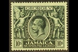 1919-21  10s Myrtle Green, SG 89, Very Lightly Hinged Mint For More Images, Please Visit Http://www.sandafayre.com/itemd - Jamaïque (...-1961)