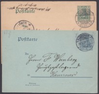 P 63/4 Y, 2 Bedarfskarten Ohne Wasserzeichen - Cartoline