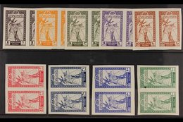 1946  Independence - Map IMPERF Complete Set (as SG 249/57, Michel 193/201 See Note In Catalogue), Fine Mint Horizontal  - Giordania