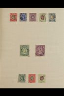 1903-21  KEVII & KGV USED GROUP Includes Highly Catalogued 1903-04 ½a & 3a, 1904-07 Wmk MCA Values To 8a, Plus 1r & 2r V - Vide