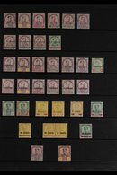 JOHORE   1894-1952 FINE MINT COLLECTION Incl. 1894 Surcharges Set, 1896 Coronation "Ket" Set To 6c & "Kem" Opt'd Complet - Autres & Non Classés