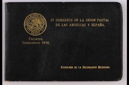 1936 4th SPANISH-AMERICAN POSTAL CONGRESS PRESENTATION FOLDER  Containing 26 Different 1934-1935 Fine Mint Stamps With V - Mexiko