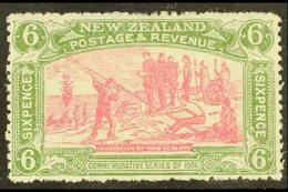 1906  6d Pink And Olive, Christchurch Exhibition, SG 373, Very Fine Mint. For More Images, Please Visit Http://www.sanda - Sonstige & Ohne Zuordnung