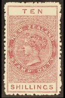 POSTAL FISCAL  1903 10s Maroon, Unsurfaced Cowan Paper, P11, SG F75a, Fine Mint For More Images, Please Visit Http://www - Otros & Sin Clasificación