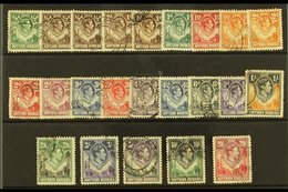 1938  Geo VI Set Complete To 20s, SG 25/45, Very Fine Used. (21 Stamps) For More Images, Please Visit Http://www.sandafa - Noord-Rhodesië (...-1963)