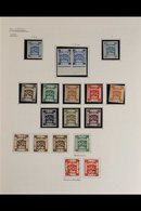 1918-1932 COLLECTION  In Hingeless Mounts On Leaves, Mint & Used, Includes 1918 Mint Set To 5pi, Various Overprints Incl - Palästina