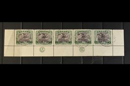 1931  1s3d On 5s Black And Deep Green, SG 123, Complete Lower Row Of The Sheet Showing JBC Imprint, Fine Port Moresby Cd - Papoea-Nieuw-Guinea