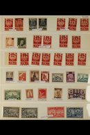 1941-1946 FINE MINT & NHM COLLECTION  On Stock Pages, All Different, Includes 1945 5z On 25g & 5z On 50g, 1945 Liberatio - Altri & Non Classificati