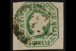 1853  50r Yellow-green (Michel 3a, SG 6, Afinsa 3), Used, 3+ Mostly Large Margins Just Brushing At Top Right, Fresh Colo - Altri & Non Classificati