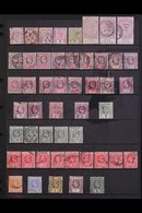 1859-1961 USED ACCUMULATION CAT £2400+  A Mixed Condition Hoard Presented On Stock Pages, Ranges Inc 1859 6d X3, 1872 CC - Sierra Leone (...-1960)