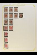 ORANGE FREE STATE  1868-1909 Extensive Used Collection On Album Pages With Many Additional Extras For Postmarks Etc, Inc - Non Classés