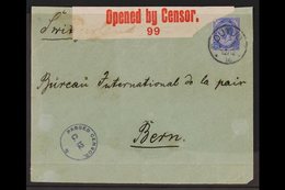 1916  (12 Feb) Env To Switzerland Bearing 2½d Union Stamp Tied By "OUTJO" Cds Cancel, Putzel Type B4 Oc, Circular Censor - South West Africa (1923-1990)
