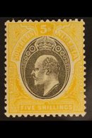 1903-04  5s Grey-black & Yellow, CA Wmk, SG 18, Very Fine, Lightly Hinged Mint For More Images, Please Visit Http://www. - Nigeria (...-1960)