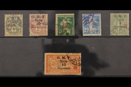 1920  Aleppo Vilayet Overprint With Rosette In Red, Set To 10p On 40c, SG 49b/53b, Fine Used. (6 Stamps) For More Images - Syria