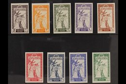 1946  Independence - Map IMPERF Complete Set (as SG 249/57, Michel 193/201 See Note In Catalogue), Very Fine Mint, Fresh - Jordan