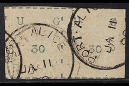 1895  30 (c.) Black Wide Stamp, SG 3, Used PAIR Cancelled Port Alice Cds's. A Couple Of The Usual Typewriter Puncture Po - Ouganda (...-1962)