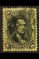 1866  15c Grey-black Lincoln (SG 73, Sc 77), Lightly Used With Extremely Fine Centering. For More Images, Please Visit H - Andere & Zonder Classificatie