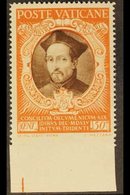 1946  50c Sepia & Orange Brown "St Anthony Maria Zaccaria" IMPERF AT BASE VARIETY, Sass 112e, Never Hinged Mint For More - Sonstige & Ohne Zuordnung