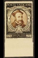 1946  75c Sepia & Black "St Ignatius Of Loyola" IMPERF AT BASE VARIETY, Sass 113e, Never Hinged Mint   For More Images,  - Otros & Sin Clasificación