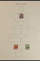 OFFICIAL STAMPS.  The Four "Windsor" Album Pages With A Chiefly Used Collection Of Official Stamps (23 Stamps) For More  - Altri & Non Classificati