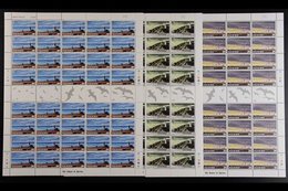 ISLE OF MAN  1996 Lighthouses Complete Set, SG 672/77, Superb Never Hinged Mint COMPLETE SHEETS Of 40, Very Fresh, Face  - Sonstige & Ohne Zuordnung