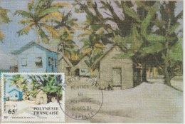 Polynésie Carte Maximum 1984 Peinture 224 - Tarjetas – Máxima