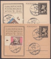 P 294 B, 295 A, Je Mit Zusatzfrankatur Und Sst "Breslau", 10.1.43 - Postkarten