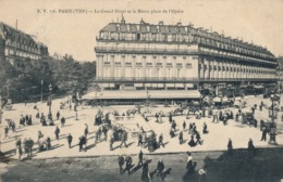 I123 - 75 - PARIS - Le Grand Hôtel Et Le Métro De La Place De L'Opéra - Altri Monumenti, Edifici