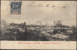 CP Colonies Françaises Guinée Panorama Conakry YT 6 CAD Conakry GF 25 Mai 06 Cachet Maritime Loango Marseille LV N°3 - Lettres & Documents