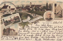 Litho Gruss Aus Wörishofen Color Gel. 14.8.1904 Nach Belgien - Bad Wörishofen