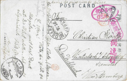 Delcampe - 1916 - PRISONNIERS De GUERRE ALLEMANDS Au JAPON ! CARTE Du CAMP De OSAKA (RARE) => WINTERBACH - Prisoners Of War Mail