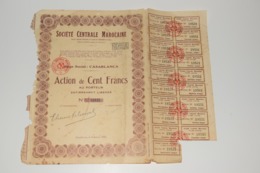 Société Centrale Marocaine Casablanca 1927 - Afrique