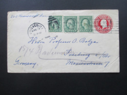 USA 1926 GA Mit 3 ZuF Chicago-Freiburg Und Weitergeleitet Nach Badenweiler Social Philately Dr. Oskar Bolza Mathematiker - Cartas & Documentos