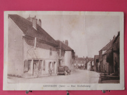 39 - Gendrey - Rue Richebourg - Scans Recto Verso - Gendrey