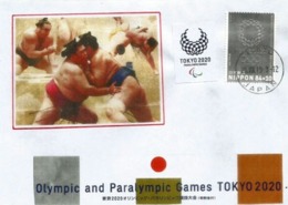 Sumo Granted Full Recognition As Olympic Sport By IOC. Special Cover Tokyo 2019 - Lettres & Documents