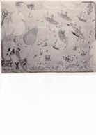Photo 21x16,5 Cm D'un Dessin Vue D'en Haut Du Port D'Alexandrie Avec Inscription: FORCE X 1940-41-42-etc - Guerre, Militaire