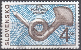 Slovensko 1997 Michel 299 O Cote (2009) 0.80 € Journée Du Timbre Cornet De La Poste Cachet Rond - Usados