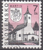 Slovensko 1997 Michel 284 O Cote (2009) 0.30 € Martin église Saint-Martin Cachet Rond - Usados