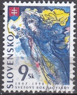 Slovensko 1997 Michel 283 O Cote (2009) 0.40 € Armoirie Et Carte Cachet Rond - Usados