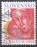 Slovensko 2000 Michel 379 O Cote (2009) 0.20 Euro Noël Vierge à L'Enfant Cachet Rond - Oblitérés