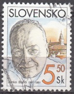 Slovensko 2001 Michel 386 O Cote (2009) 0.30 Euro Janko Blaho Cachet Rond - Used Stamps