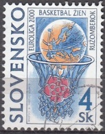 Slovensko 2000 Michel 366 O Cote (2009) 0.20 Euro Basketball Cachet Rond - Used Stamps