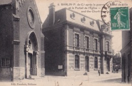 BARLIN  62 ( APRES LA GUERRE L' HOTEL DE VILLE ) - Barlin