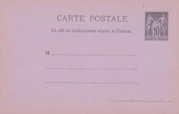 Carte Sage 10 C Noir G4 Neuve   Repiquage La Voix - Overprinter Postcards (before 1995)