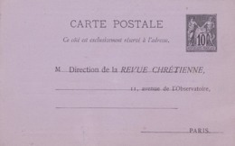 Carte Sage 10 C Noir G4 Neuve   Repiquage Direction De La Revue Chrétienne - Cartes Postales Repiquages (avant 1995)