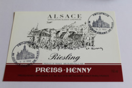 Etiquette Neuve    Riesling  Preiss Henny - Riesling