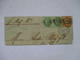 REUNION   LETTRE DE 1875     TIMBRE CERES      TTB - Storia Postale