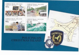 Christmas Bloc Feuillet N°8** "domaine D'action De La Police" - Christmas Island